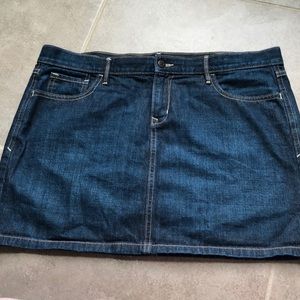 Classic denim mini skirt